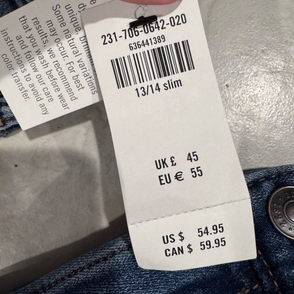 3 Pairs Of Abercrombie Kids Blue Skinny Jeans for $65 - Picture 3 of 3